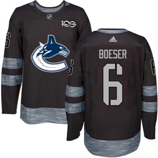 Brock Boeser Vancouver Canucks Authentic 1917-2017 100th Anniversary Jersey - Black