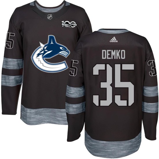 Thatcher Demko Vancouver Canucks Authentic 1917-2017 100th Anniversary Jersey - Black