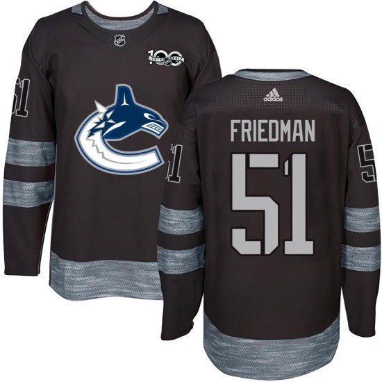 Mark Friedman Vancouver Canucks Authentic 1917-2017 100th Anniversary Jersey - Black