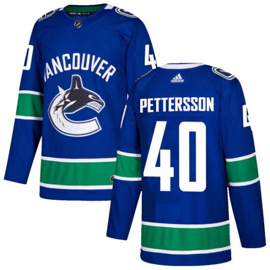 Adidas Elias Pettersson Vancouver Canucks Youth Authentic Home Jersey - Blue