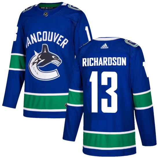 Adidas Brad Richardson Vancouver Canucks Youth Authentic Home Jersey - Blue