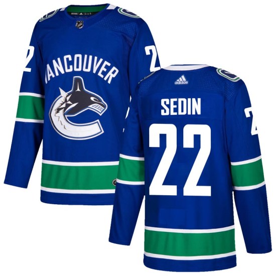 Adidas Daniel Sedin Vancouver Canucks Youth Authentic Home Jersey - Blue
