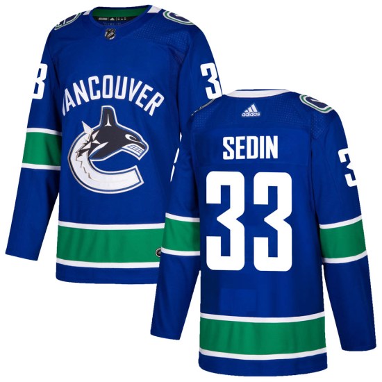 Adidas Henrik Sedin Vancouver Canucks Youth Authentic Home Jersey - Blue