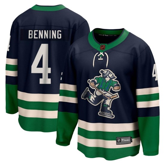 Fanatics Branded Jim Benning Vancouver Canucks Youth Breakaway Special Edition 2.0 Jersey - Navy