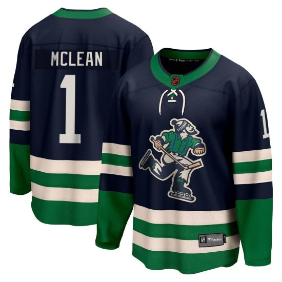 Fanatics Branded Kirk Mclean Vancouver Canucks Youth Breakaway Special Edition 2.0 Jersey - Navy