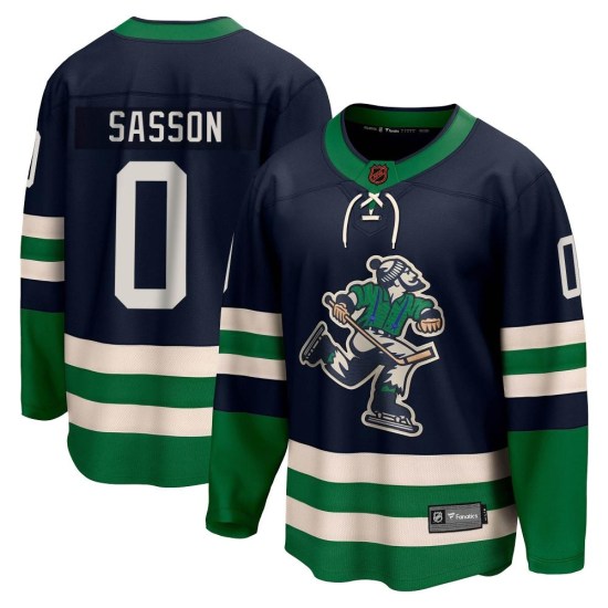 Fanatics Branded Max Sasson Vancouver Canucks Youth Breakaway Special Edition 2.0 Jersey - Navy