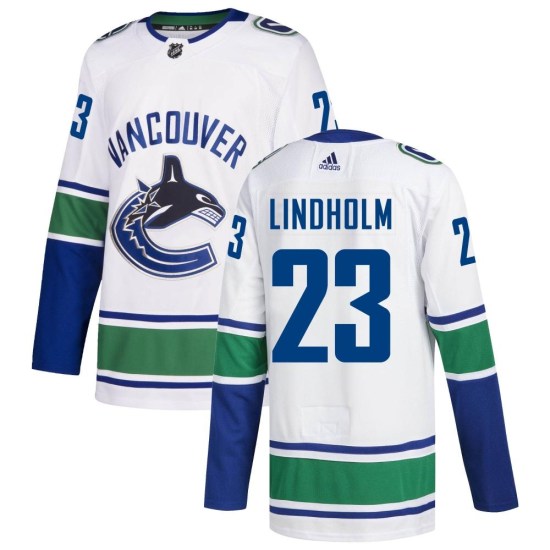 Adidas Elias Lindholm Vancouver Canucks Youth Authentic Away Jersey - White