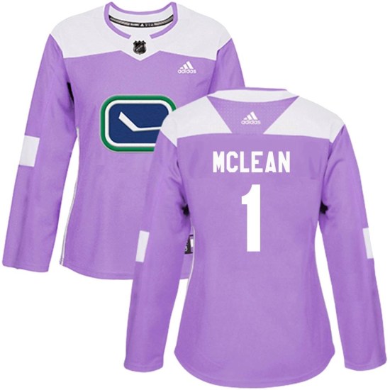 Adidas Kirk Mclean Vancouver Canucks Women's Authentic Fights Cancer Practice Jersey - Purple