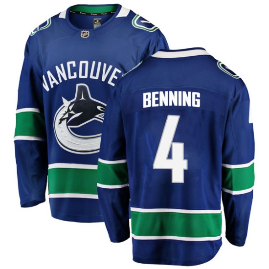 Fanatics Branded Jim Benning Vancouver Canucks Youth Breakaway Home Jersey - Blue