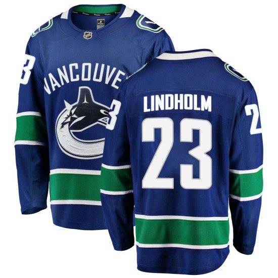Fanatics Branded Elias Lindholm Vancouver Canucks Youth Breakaway Home Jersey - Blue