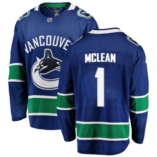 Fanatics Branded Kirk Mclean Vancouver Canucks Youth Breakaway Home Jersey - Blue