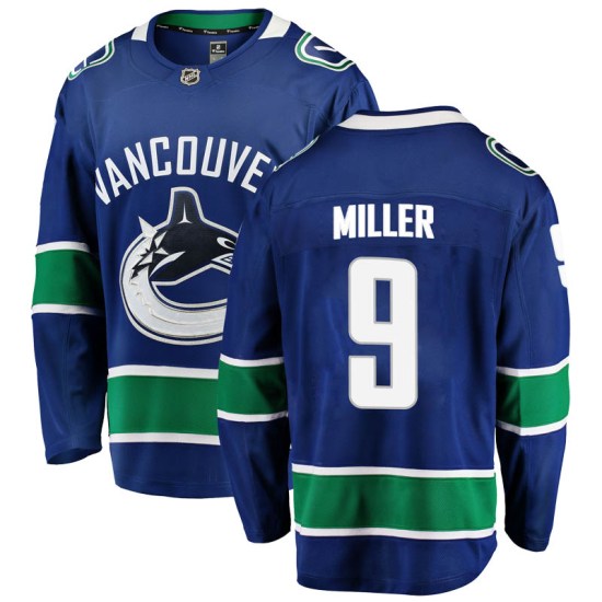 Fanatics Branded J.T. Miller Vancouver Canucks Youth Breakaway Home Jersey - Blue